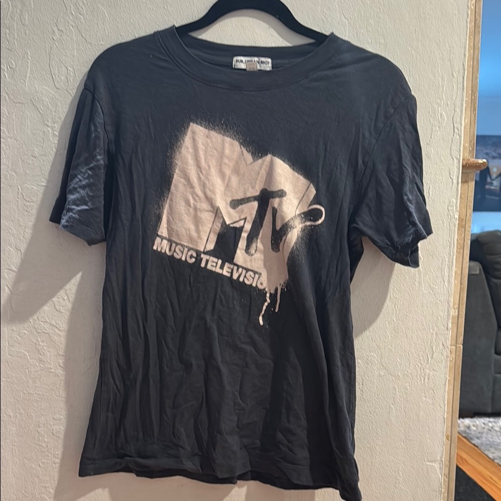 Sub_urban Riot MTV Graphic T-Shirt in Black